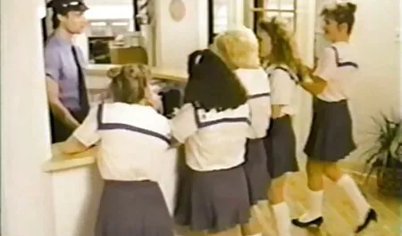 Young girl serving wealthy clients retro forced porn