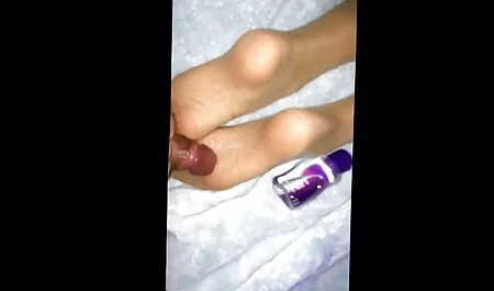 Four of a housewife and a young retro handjob man